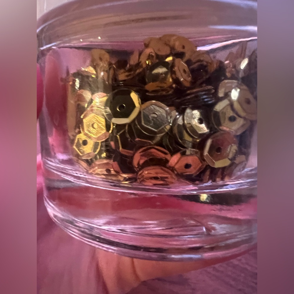 Gold Sequins for Clothing & Crafts